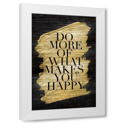 Gilded Life II White Modern Wood Framed Art Print by Charro, Mercedes Lopez