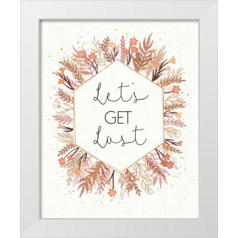 Desert Blooms IV White Modern Wood Framed Art Print by Marshall, Laura