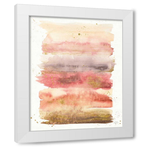 Desert Blooms Abstract I White Modern Wood Framed Art Print by Marshall, Laura