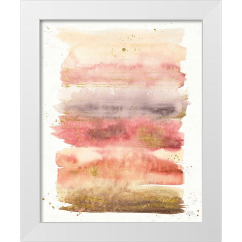 Desert Blooms Abstract I White Modern Wood Framed Art Print by Marshall, Laura