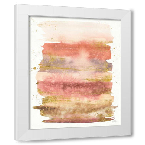 Desert Blooms Abstract II White Modern Wood Framed Art Print by Marshall, Laura