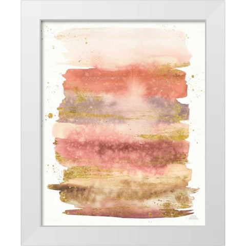 Desert Blooms Abstract II White Modern Wood Framed Art Print by Marshall, Laura