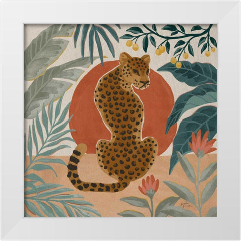 Big Cat Beauty II White Modern Wood Framed Art Print by Penner, Janelle