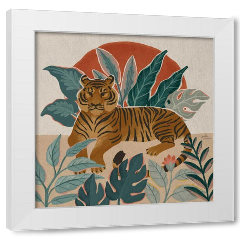 Big Cat Beauty III White Modern Wood Framed Art Print by Penner, Janelle