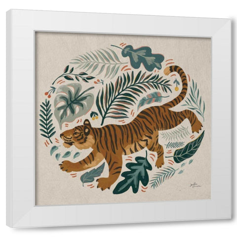 Big Cat Beauty VII White Modern Wood Framed Art Print by Penner, Janelle