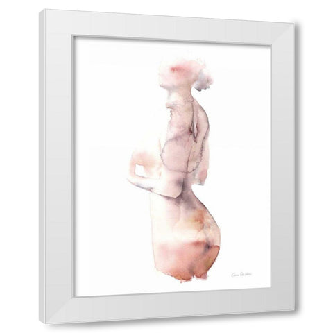 Solace II White Modern Wood Framed Art Print by Valle, Aimee Del