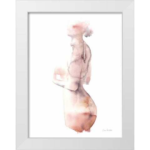 Solace II White Modern Wood Framed Art Print by Valle, Aimee Del