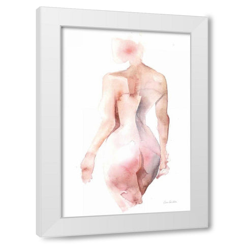 Solace III White Modern Wood Framed Art Print by Valle, Aimee Del