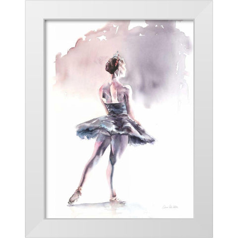 Ballet I White Modern Wood Framed Art Print by Valle, Aimee Del