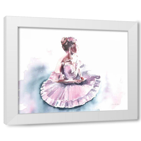 Ballet V White Modern Wood Framed Art Print by Valle, Aimee Del