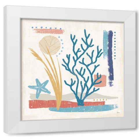 Coastal View IV White Modern Wood Framed Art Print by Charron, Veronique