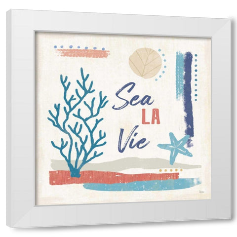 Coastal View VI White Modern Wood Framed Art Print by Charron, Veronique
