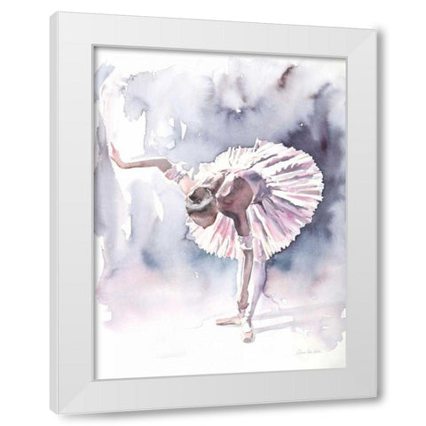 Ballet VI White Modern Wood Framed Art Print by Valle, Aimee Del
