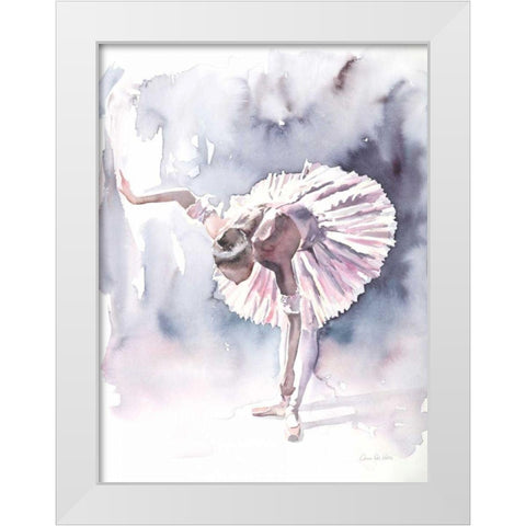 Ballet VI White Modern Wood Framed Art Print by Valle, Aimee Del