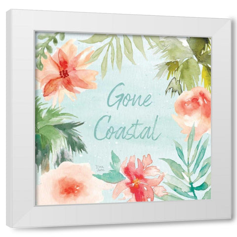 Surfs Up IX White Modern Wood Framed Art Print by June, Dina