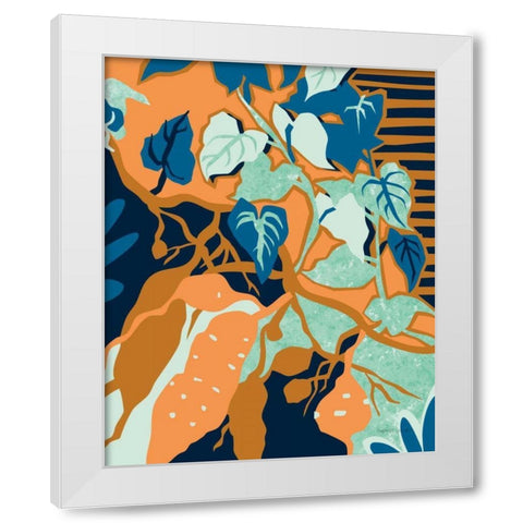 Yams White Modern Wood Framed Art Print by Gallagher, Megan