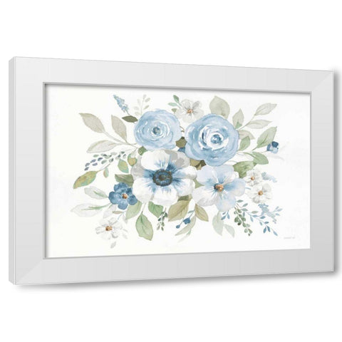 Essence of Spring I Blue White Modern Wood Framed Art Print by Nai, Danhui