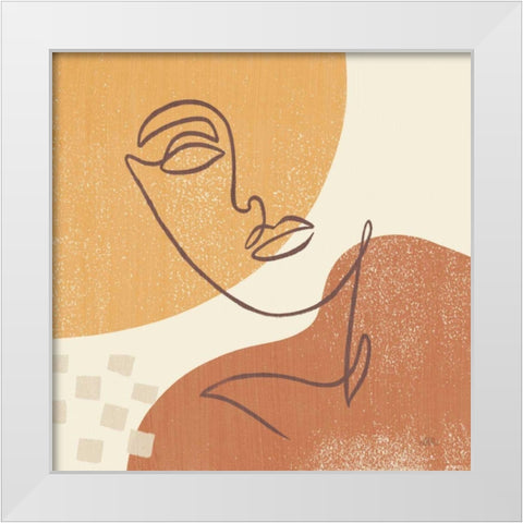 Through the Window III White Modern Wood Framed Art Print by Marshall, Laura
