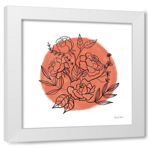 Black and White Botanical II Fiesta White Modern Wood Framed Art Print by Zaman, Farida