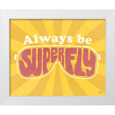 Super Fly I White Modern Wood Framed Art Print by June, Dina