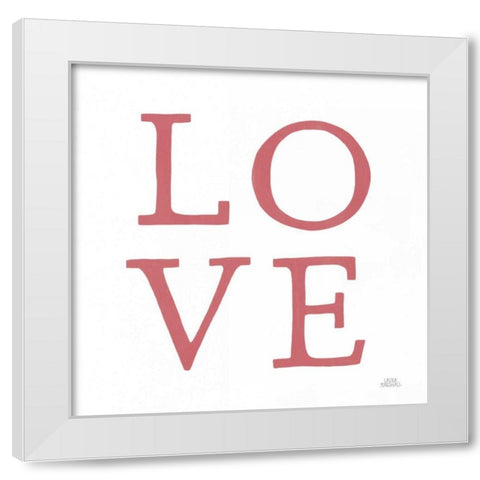 Love Letters VII No Flowers White Modern Wood Framed Art Print by Marshall, Laura