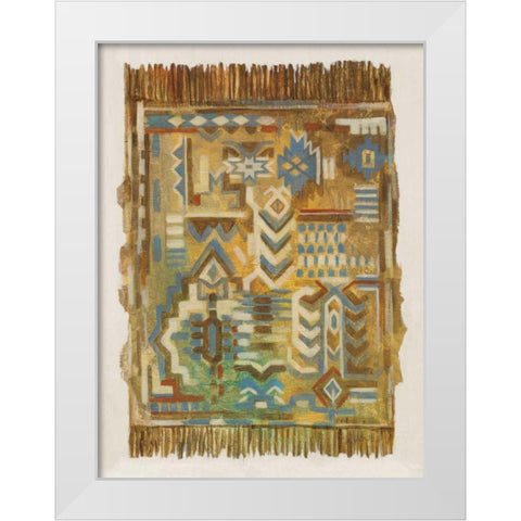 Global Fragments I White Modern Wood Framed Art Print by Vassileva, Silvia