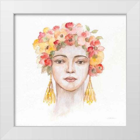 International Woman IV White Modern Wood Framed Art Print by Vassileva, Silvia