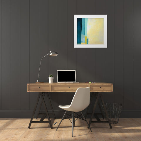 Deep Dive II White Modern Wood Framed Art Print by Davies, Jane
