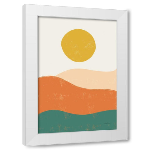 Sun Chaser I White Modern Wood Framed Art Print by Thorns, Becky
