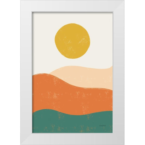 Sun Chaser I White Modern Wood Framed Art Print by Thorns, Becky