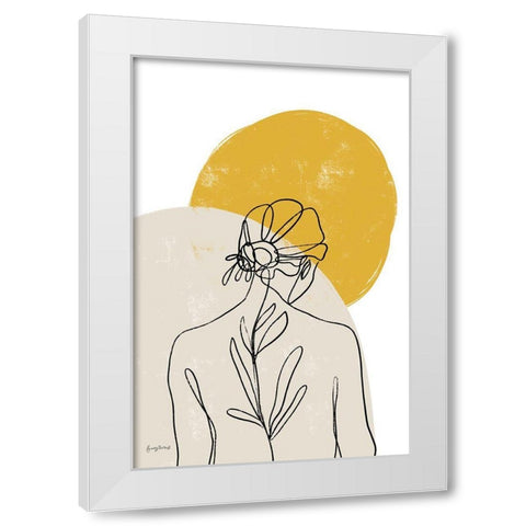 Planted I White Modern Wood Framed Art Print by Thorns, Becky