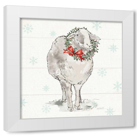 Modern Farmhouse XI Christmas Sq White Modern Wood Framed Art Print by Tavoletti, Anne
