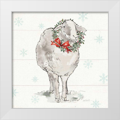 Modern Farmhouse XI Christmas Sq White Modern Wood Framed Art Print by Tavoletti, Anne