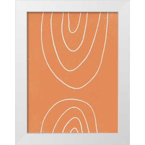 Rainbow Days I White Modern Wood Framed Art Print by Hershey, Moira