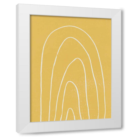 Rainbow Days II White Modern Wood Framed Art Print by Hershey, Moira