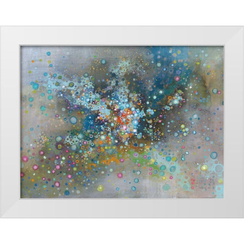 Andromeda White Modern Wood Framed Art Print by Nai, Danhui