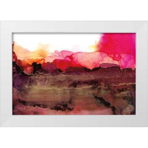 Sandstone White Modern Wood Framed Art Print by Paschke, Chris