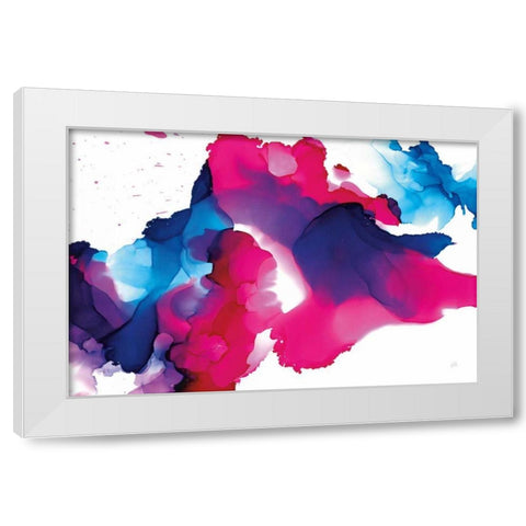 Puddles White Modern Wood Framed Art Print by Paschke, Chris