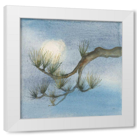 Moon Season Winter White Modern Wood Framed Art Print by Paschke, Chris