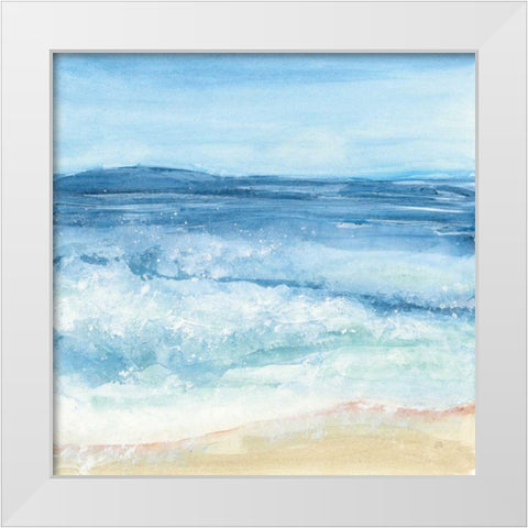 Coastal III White Modern Wood Framed Art Print by Paschke, Chris