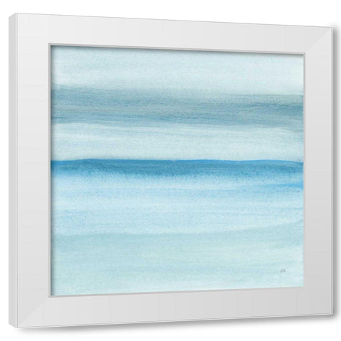 Coastal Abstraction II White Modern Wood Framed Art Print by Paschke, Chris