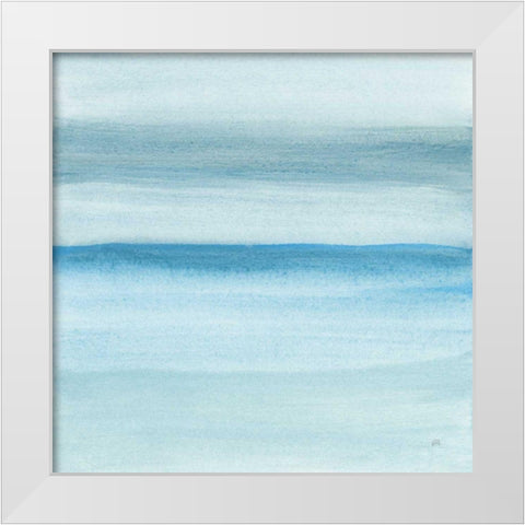 Coastal Abstraction II White Modern Wood Framed Art Print by Paschke, Chris
