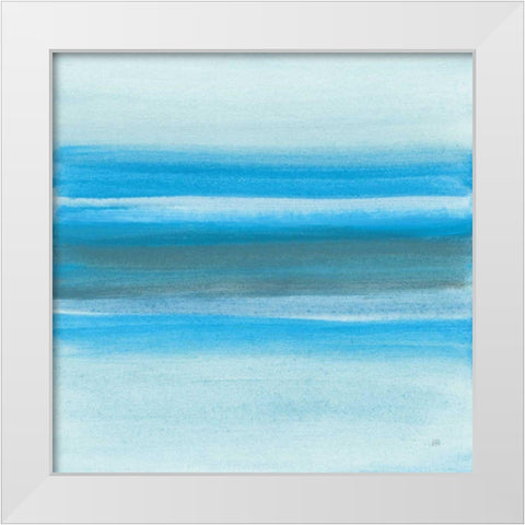 Coastal Abstraction III White Modern Wood Framed Art Print by Paschke, Chris
