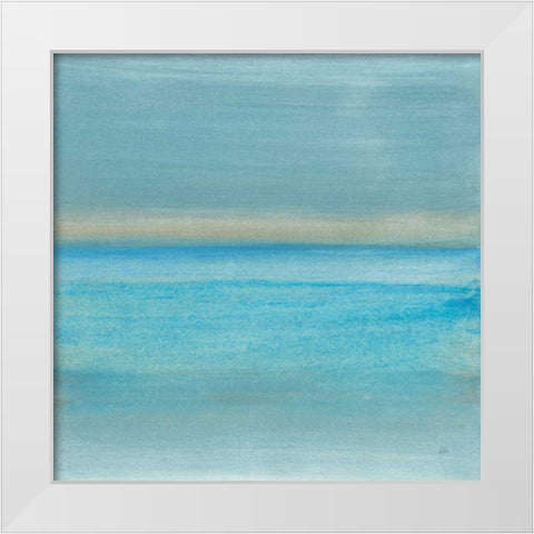 Coastal Abstraction VI White Modern Wood Framed Art Print by Paschke, Chris