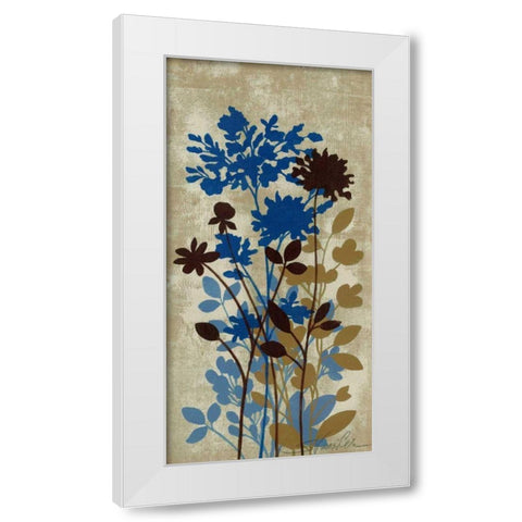 Spring Bouquet II on Tan White Modern Wood Framed Art Print by Vassileva, Silvia