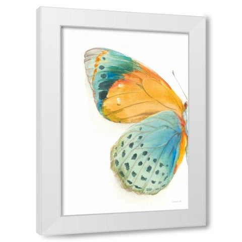 Fragile Wings I White Modern Wood Framed Art Print by Nai, Danhui