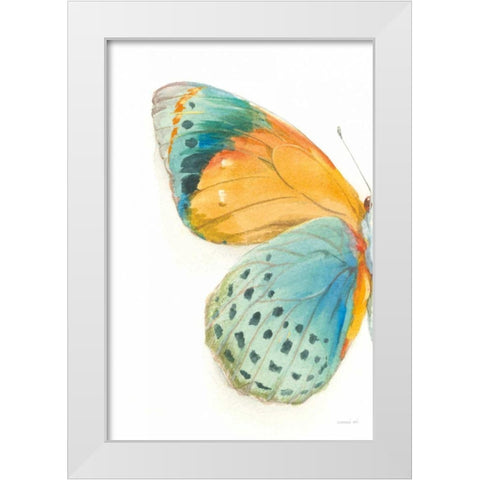 Fragile Wings I White Modern Wood Framed Art Print by Nai, Danhui