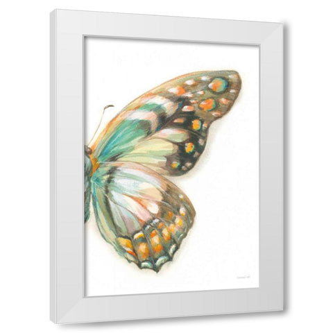 Fragile Wings II White Modern Wood Framed Art Print by Nai, Danhui