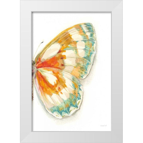 Fragile Wings IV White Modern Wood Framed Art Print by Nai, Danhui