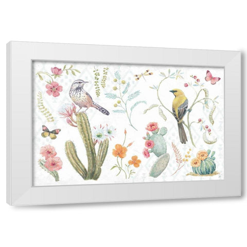 Desert Beauties I White Modern Wood Framed Art Print by Brissonnet, Daphne